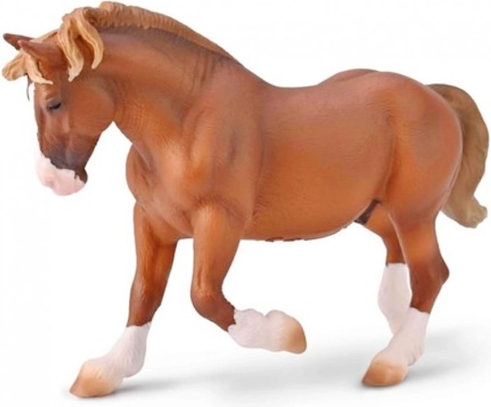 Kůň plemene breton, plavý – figurka COLLECTA