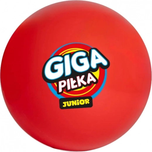 Gigapilka junior - velký červený nafukovací míč pro děti