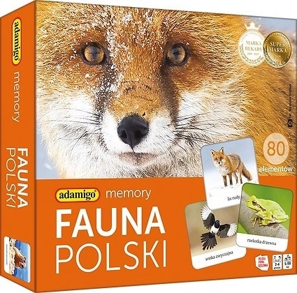 Pexeso Fauna Polska – vzdělávací hra ADAMIGO