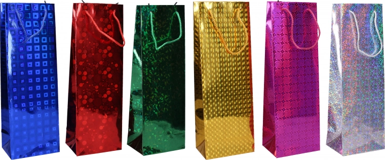 Dárková taška na láhev M 12 × 34 × 9 cm – celoroční