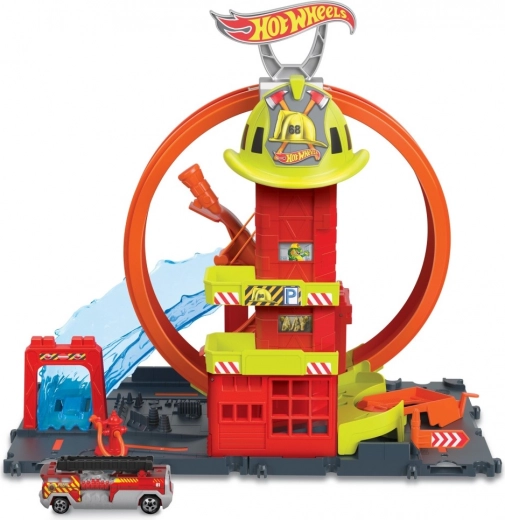 Hot Wheels City super hasičská stanice se smyčkou