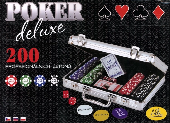 ALBI Poker Deluxe s 200 žetony