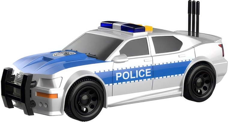 Policejní auto se světelnými a zvukovými efekty 15,5 cm