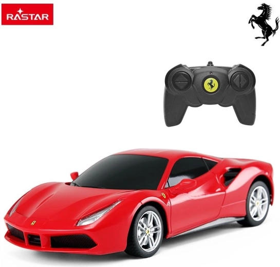 Rastar dálkově ovládané Ferrari 488 GTB 1:24 červené