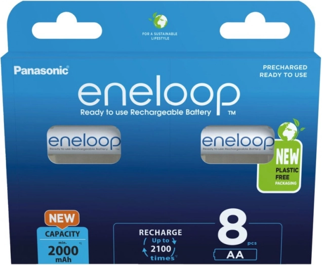 Akumulátory Eneloop AA 2000 mAh 8 ks
