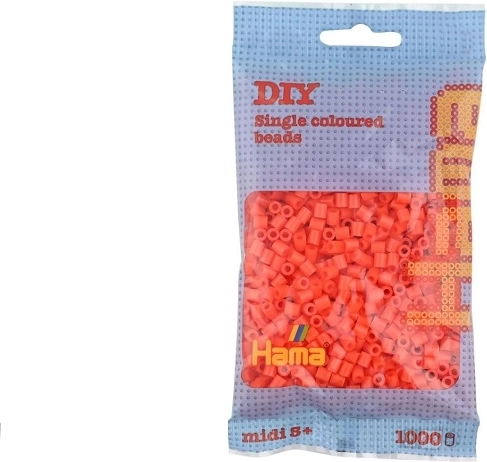 Hama midi korálky k zažehlování oranžové 1000 ks