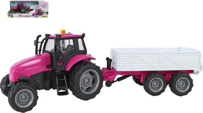 Traktor s přívěsem se světelnými a zvukovými efekty 25 cm