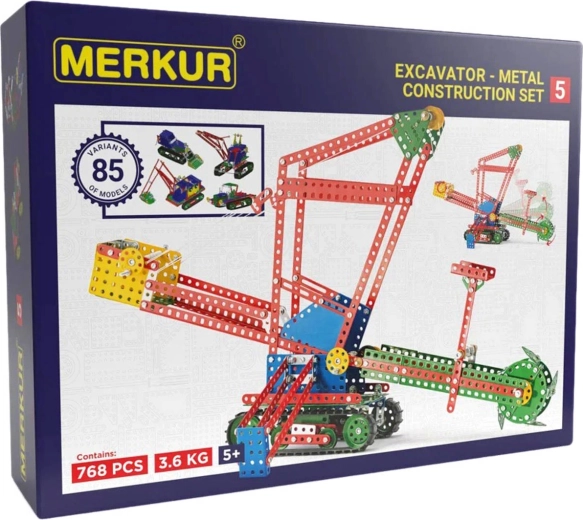 Merkur 5 velká kovová stavebnice 768 dílků