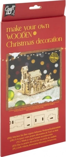 Dřevěné 3D puzzle Santa – CRAFT ID