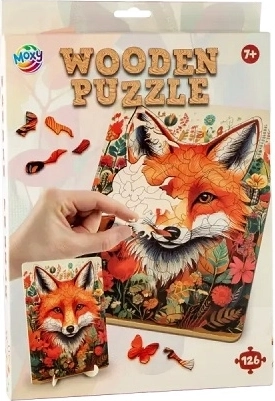CCG dřevěné puzzle liška 126 dílků