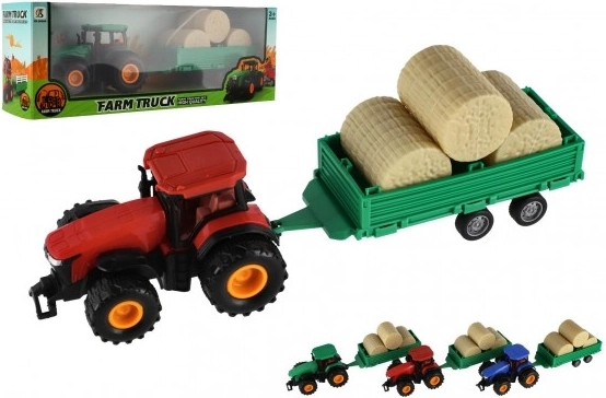 Traktor s vlečkou na setrvačník