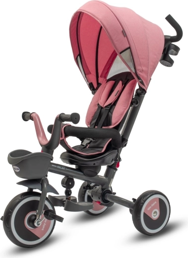 Dětská tříkolka Baby Mix 5v1 Relax 365° růžová