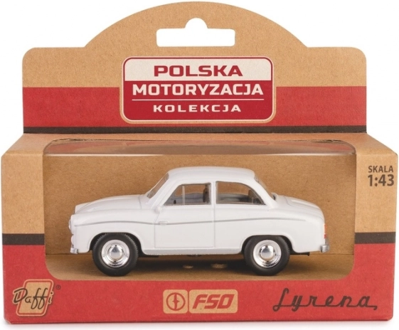pojízdný model prl syrena 104 bílý 1:43 die-cast