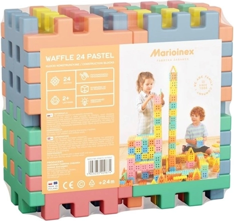 Konstrukční stavebnice Kostka 24 pastel