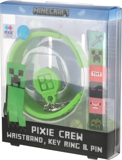 Pixie Crew sada 3 v 1 náramek, klíčenka a odznáček