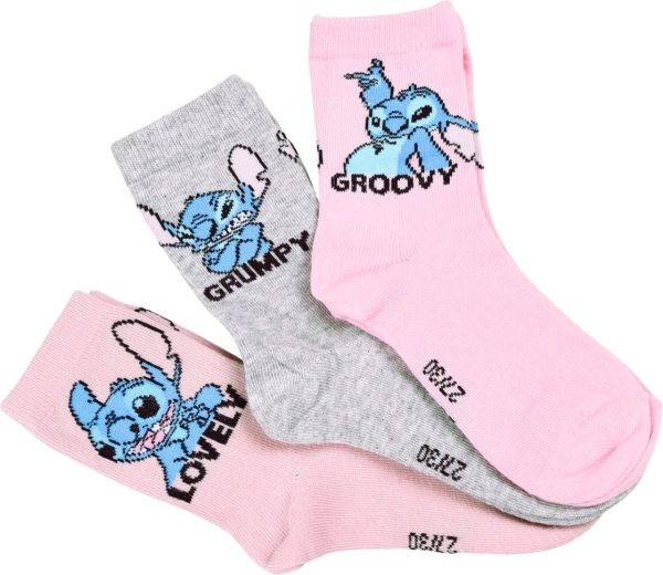 Disney Lilo & Stitch dětské ponožky Stitch (6 párů) – Velikost: 23-26