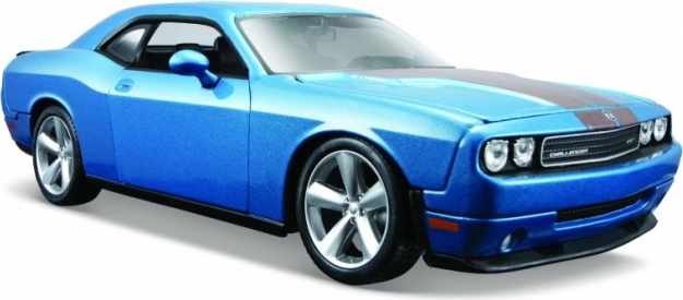 Maisto Dodge Challenger SRT8 2008 kovový model 1:24 metalicky modrý