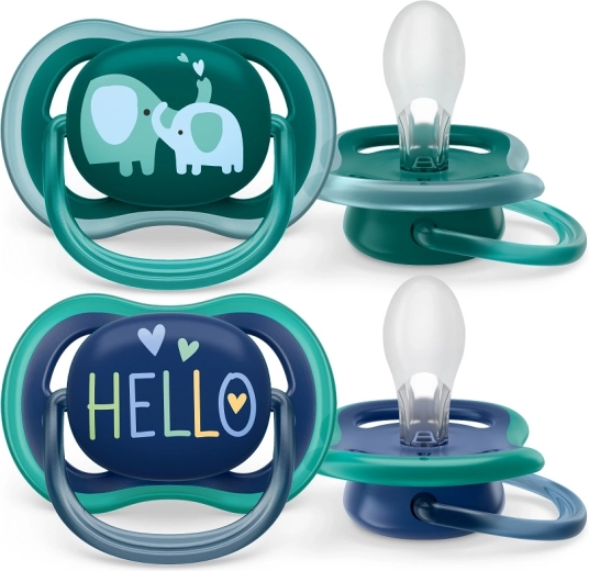 Philips Avent šidítko Ultra Air 18m+ slon (2 ks)