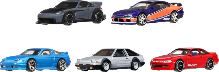 Pět legendárních filmových aut v jednom balení