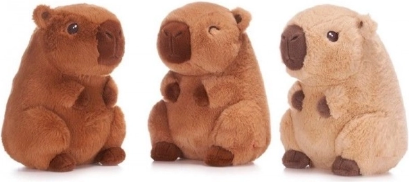 Plyšová kapybara 22 cm – hebká hračka ve třech barvách