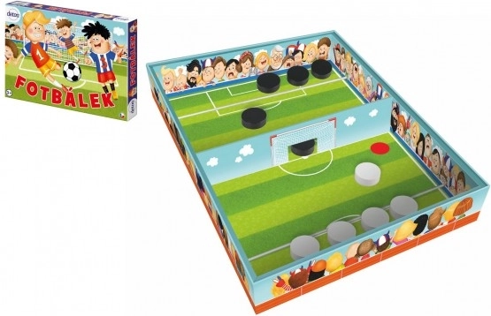 Stolní fotbálek DETOA – dřevěná hra pro 2 hráče