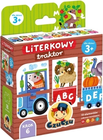 CzuCzu literkový traktor – puzzle abecedy