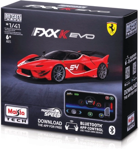 Maisto RC Ferrari FXX-K EVO červené 1:41 se světly