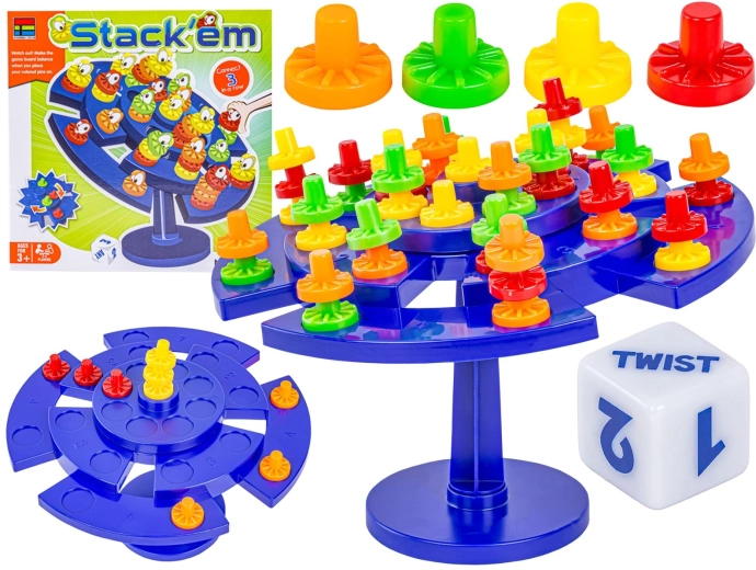 Edukativní zručnostní hra Stack'em – balanční pišky