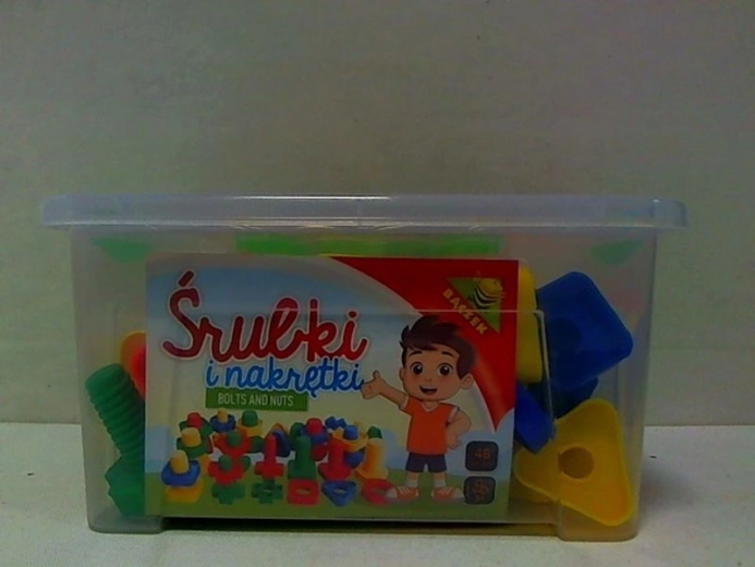 Sada šroubků a matiček v boxu