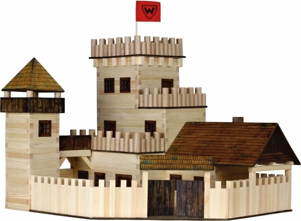 dřevěná stavebnice hradu walachia 1:32