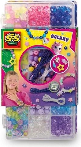 SES sada korálků na výrobu šperků Galaxy