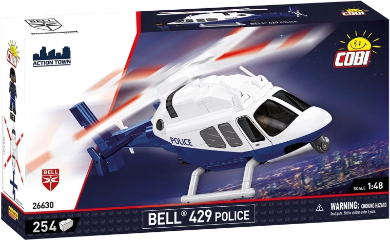 Cobi Bell 429 policejní vrtulník 1:48 (254 dílků)