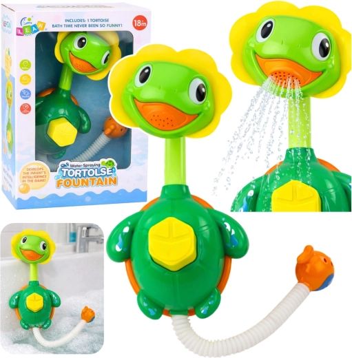 Koupací fontána želvička s rybkou na přísavky