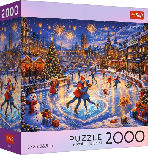 Trefl puzzle USA Collection: Sváteční bruslení 2000 dílků