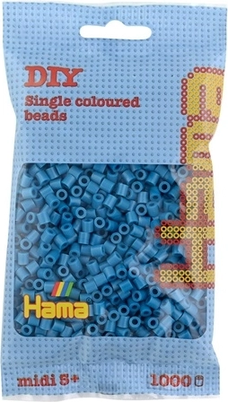 Hama midi zažehlovací korálky 1000 ks azurově modré