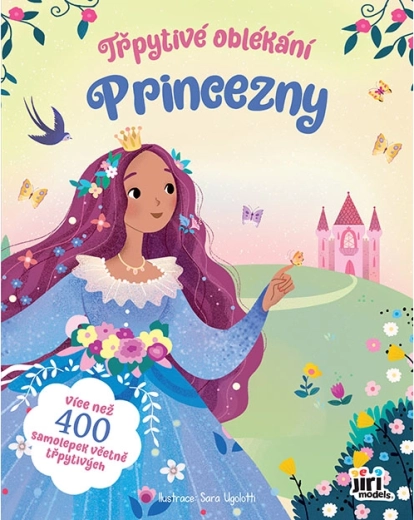 Třpytivé oblékání Princezny – samolepková knížka