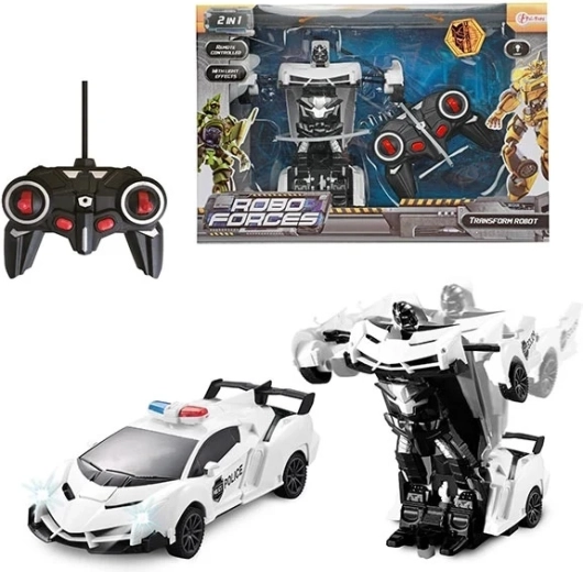 ToiToys RC policejní auto – transformující robot se světlem - 1 kus