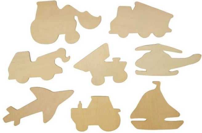 Obkreslovací obrázky dopravních prostředků Bigjigs Toys