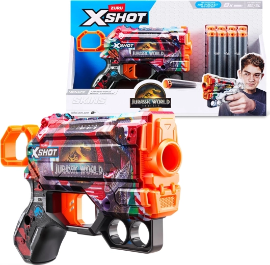 X-Shot Jurský svět Menace s 8 náboji