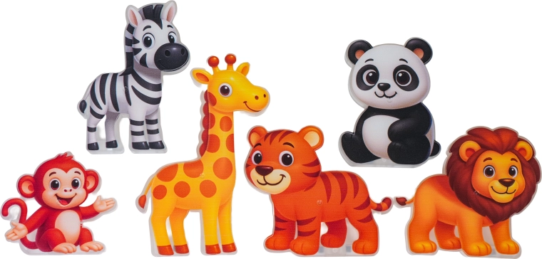 Zoo plná veselých zvířat