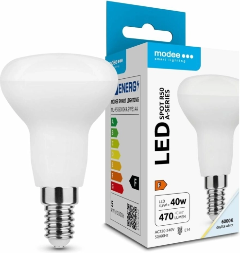 Modee LED žárovka R50 E14 4,9 W studená bílá 470 lm 110°