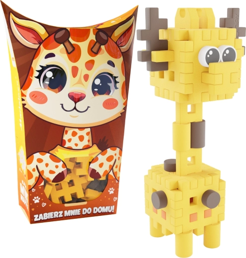 Stavebnice Mini Waffle Pocket Pets – žirafa