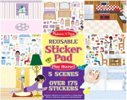 Opakování nálepkové Pady 'Hrajeme si na Dům' Melissa & Doug