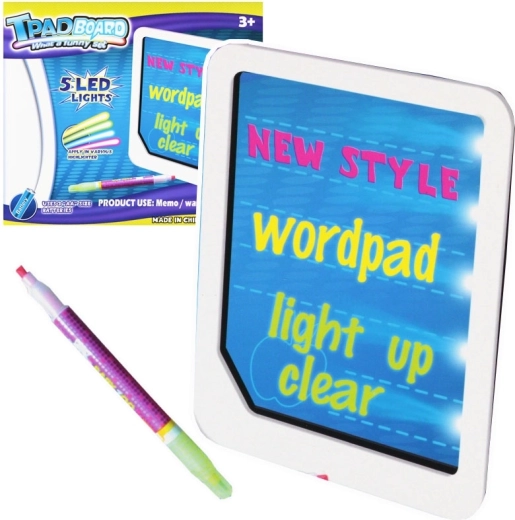 Magický led tablet pro děti se světlem