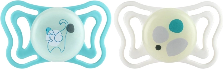 Chicco dudlíky Physioforma light silikonové ortodontické neutral 6–16 m, 2 ks