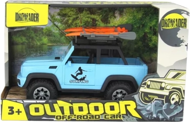 Dromader Jeep se surfovacím prknem na baterie