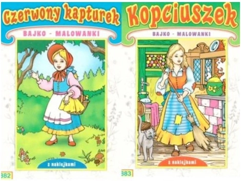 Kniha bajko-omalovánek