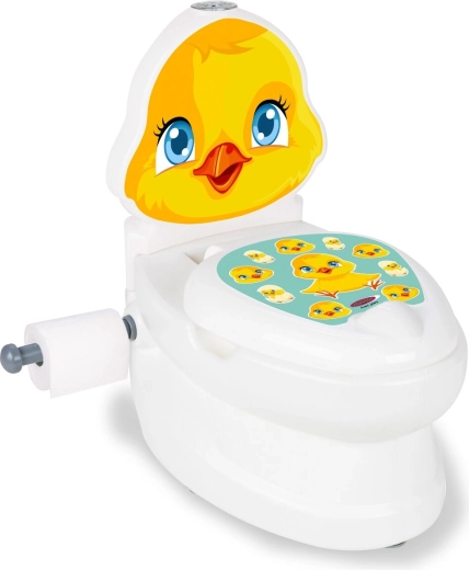 Dětský nočník JAMARA Chick se zvukem splachování a držákem toaletního papíru