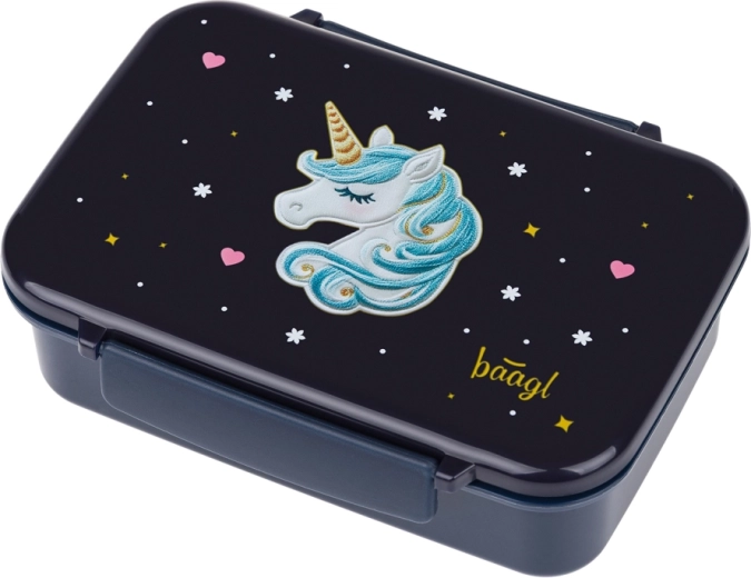 Baagl box na svačinu s přihrádkami Unicorn Gold