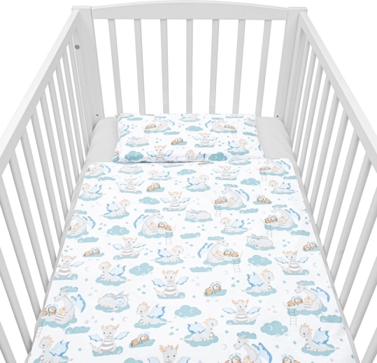 2dílné bavlněné povlečení do postýlky NEW BABY Dráček 120 × 90 cm